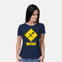 Caution Blunt-Womens-Basic-Tee-imisko