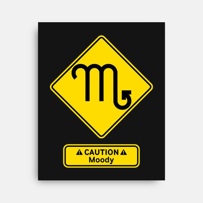 Caution Moody-None-Stretched-Canvas-imisko