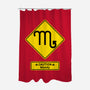 Caution Moody-None-Polyester-Shower Curtain-imisko