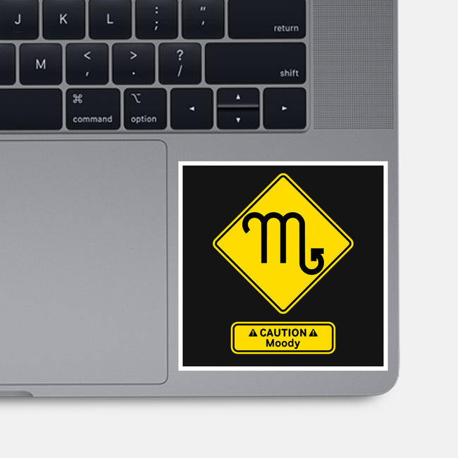Caution Moody-None-Glossy-Sticker-imisko