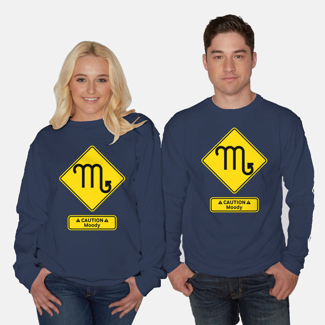 Caution Moody-Unisex-Crew Neck-Sweatshirt-imisko