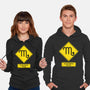 Caution Moody-Unisex-Pullover-Sweatshirt-imisko