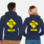 Caution Moody-Unisex-Zip-Up-Sweatshirt-imisko