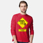 Caution Moody-Mens-Long Sleeved-Tee-imisko