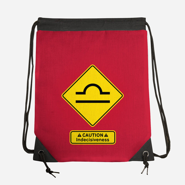 Caution Indecisiveness-None-Drawstring-Bag-imisko