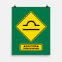 Caution Indecisiveness-None-Matte-Poster-imisko