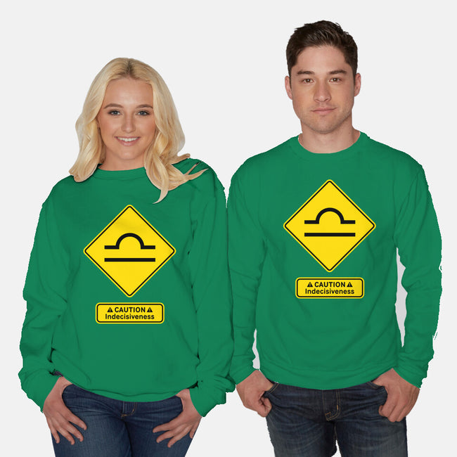 Caution Indecisiveness-Unisex-Crew Neck-Sweatshirt-imisko