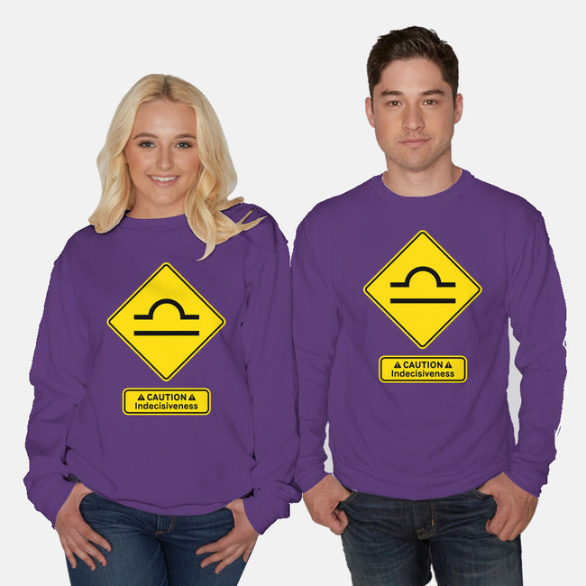 Caution Indecisiveness-Unisex-Crew Neck-Sweatshirt-imisko