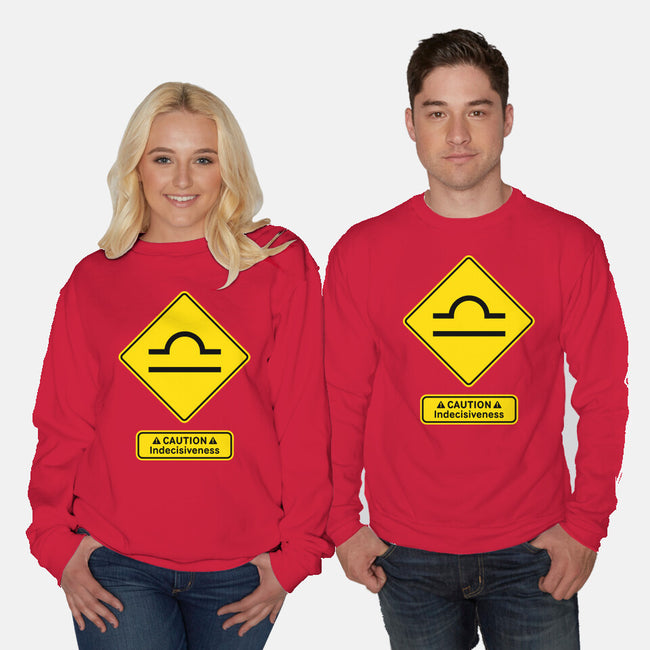 Caution Indecisiveness-Unisex-Crew Neck-Sweatshirt-imisko