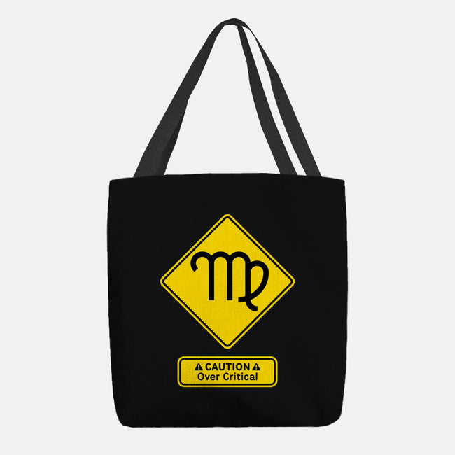 Caution Over Critical-None-Basic Tote-Bag-imisko