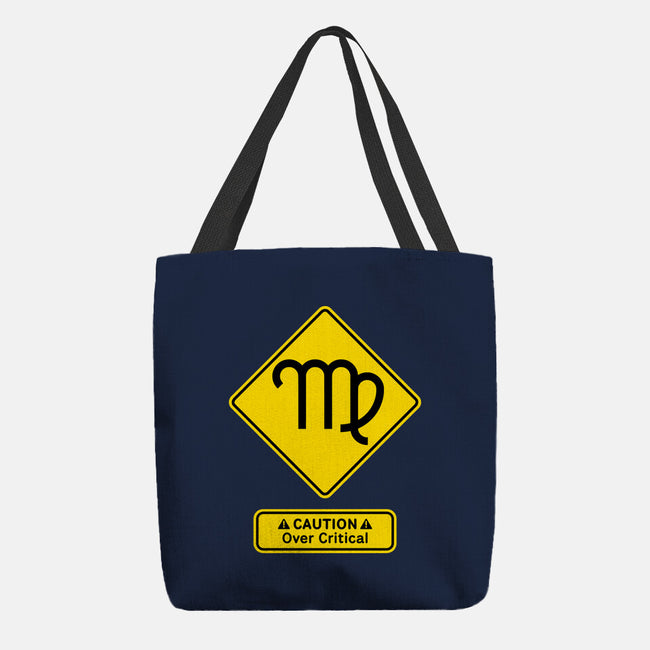 Caution Over Critical-None-Basic Tote-Bag-imisko