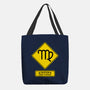 Caution Over Critical-None-Basic Tote-Bag-imisko