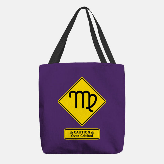 Caution Over Critical-None-Basic Tote-Bag-imisko