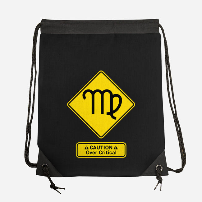 Caution Over Critical-None-Drawstring-Bag-imisko