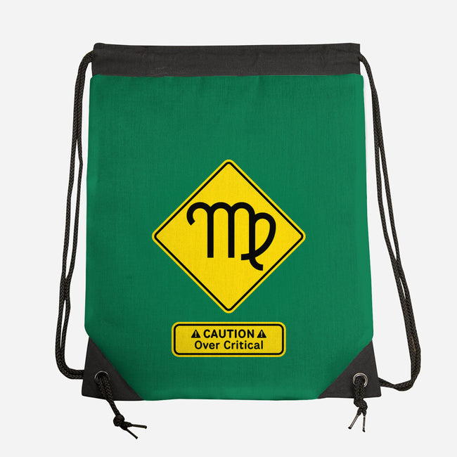 Caution Over Critical-None-Drawstring-Bag-imisko