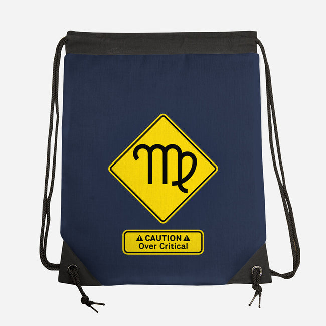 Caution Over Critical-None-Drawstring-Bag-imisko