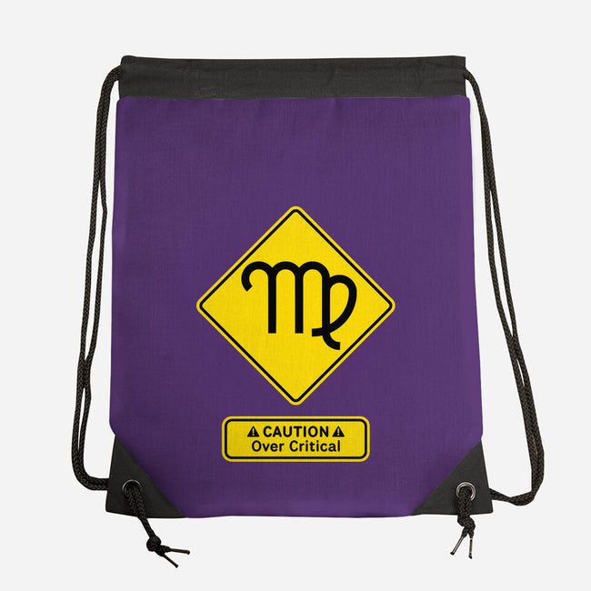 Caution Over Critical-None-Drawstring-Bag-imisko