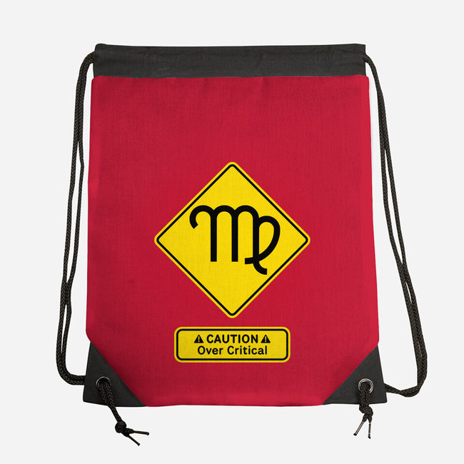 Caution Over Critical-None-Drawstring-Bag-imisko