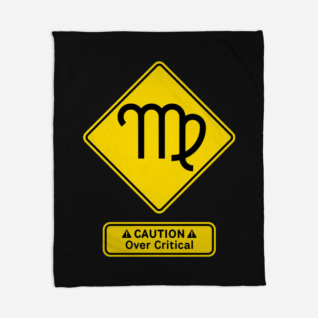 Caution Over Critical-None-Fleece-Blanket-imisko
