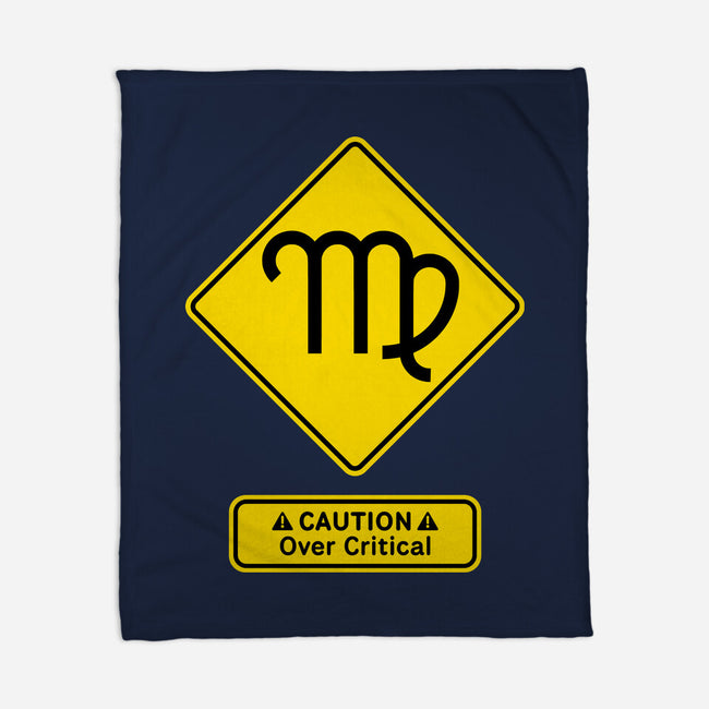 Caution Over Critical-None-Fleece-Blanket-imisko