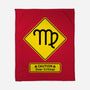 Caution Over Critical-None-Fleece-Blanket-imisko