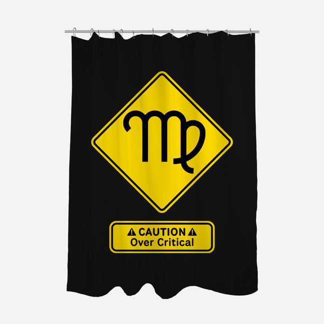 Caution Over Critical-None-Polyester-Shower Curtain-imisko
