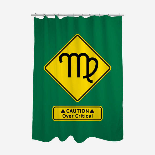 Caution Over Critical-None-Polyester-Shower Curtain-imisko