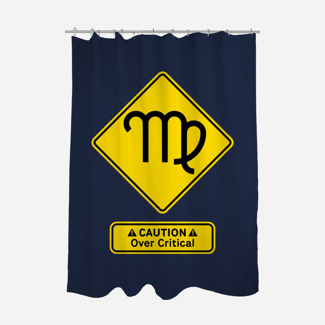 Caution Over Critical-None-Polyester-Shower Curtain-imisko