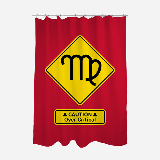 Caution Over Critical-None-Polyester-Shower Curtain-imisko