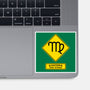 Caution Over Critical-None-Glossy-Sticker-imisko