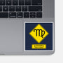Caution Over Critical-None-Glossy-Sticker-imisko