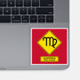Caution Over Critical-None-Glossy-Sticker-imisko