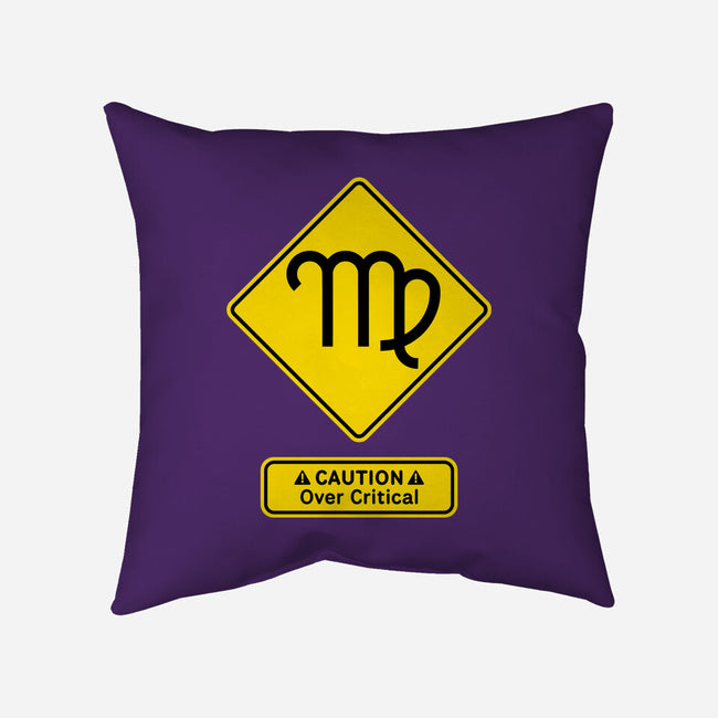 Caution Over Critical-None-Removable Cover w Insert-Throw Pillow-imisko