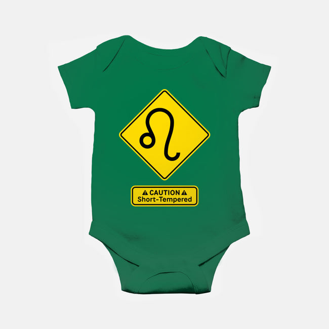 Caution Short-Tempered-Baby-Basic-Onesie-imisko