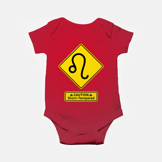 Caution Short-Tempered-Baby-Basic-Onesie-imisko
