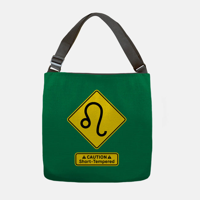 Caution Short-Tempered-None-Adjustable Tote-Bag-imisko