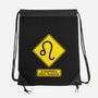 Caution Short-Tempered-None-Drawstring-Bag-imisko