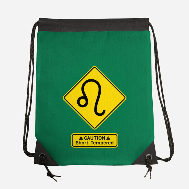 Caution Short-Tempered-None-Drawstring-Bag-imisko