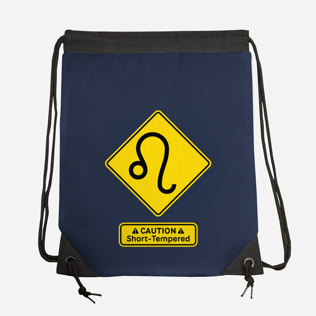 Caution Short-Tempered-None-Drawstring-Bag-imisko