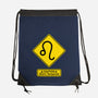 Caution Short-Tempered-None-Drawstring-Bag-imisko