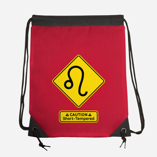 Caution Short-Tempered-None-Drawstring-Bag-imisko