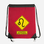 Caution Short-Tempered-None-Drawstring-Bag-imisko