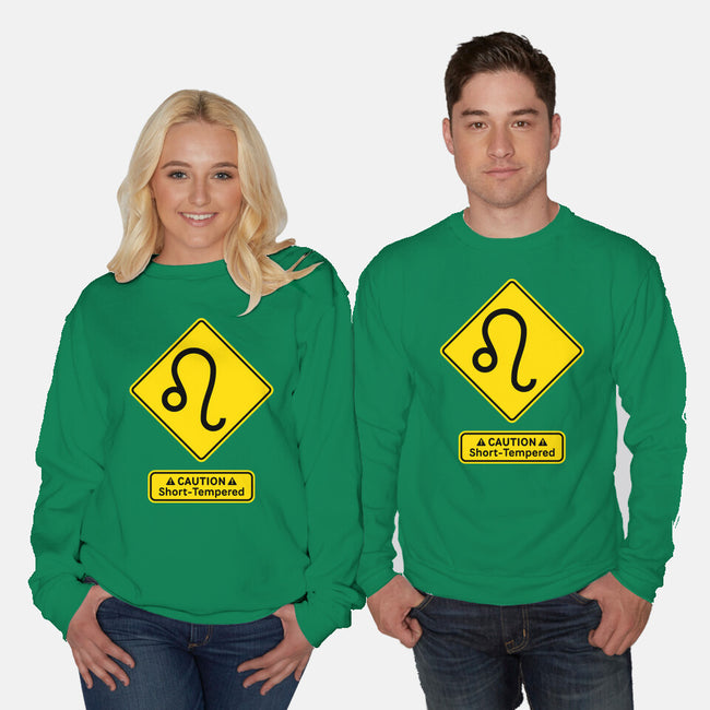 Caution Short-Tempered-Unisex-Crew Neck-Sweatshirt-imisko