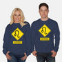 Caution Short-Tempered-Unisex-Crew Neck-Sweatshirt-imisko