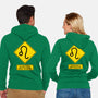 Caution Short-Tempered-Unisex-Zip-Up-Sweatshirt-imisko
