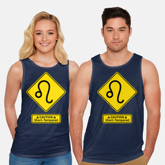 Caution Short-Tempered-Unisex-Basic-Tank-imisko