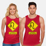 Caution Short-Tempered-Unisex-Basic-Tank-imisko
