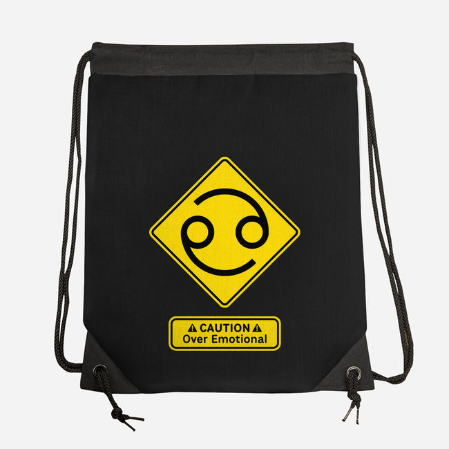 Caution Over Emotional-None-Drawstring-Bag-imisko