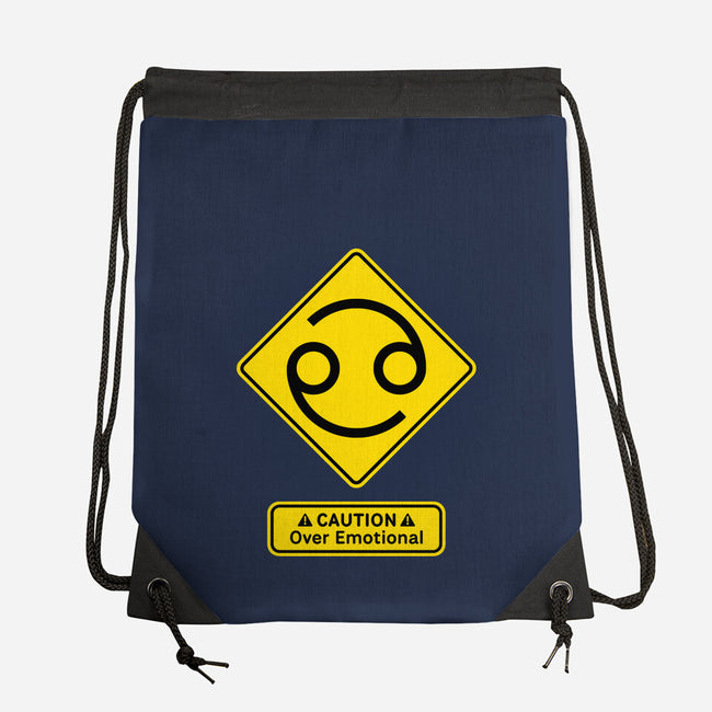 Caution Over Emotional-None-Drawstring-Bag-imisko
