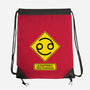 Caution Over Emotional-None-Drawstring-Bag-imisko